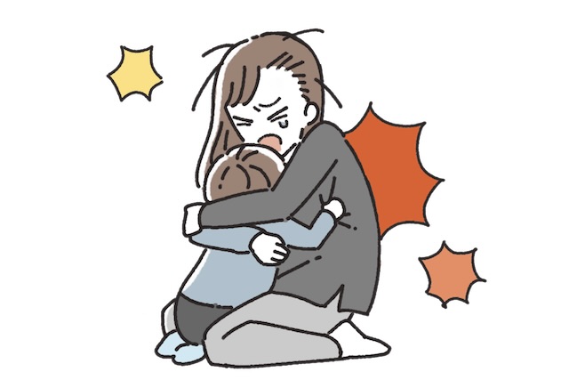 悩む子持ち女性